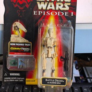 Star Wars Episode 1Battle Droid Action Figure 1998 Collection 2 Comm Tech Chip